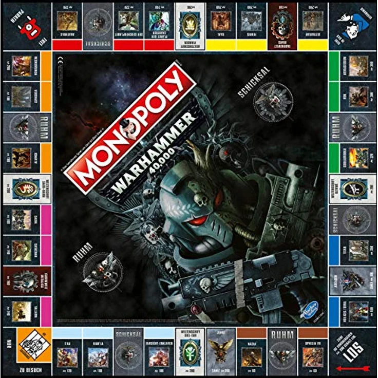 Winning Moves WIN45342 40.000 Monopoly: Warhammer 40K, Mehrfarbig – Bild 1