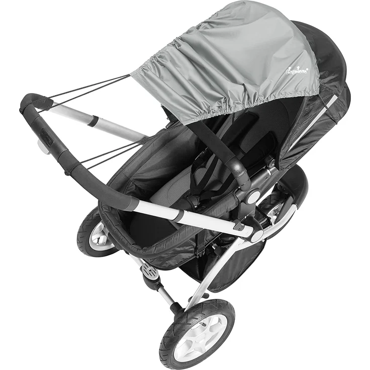 Playshoes Baby Sonnensegel für den Kinderwagen, grau, 75 x 55 cm – Bild 3