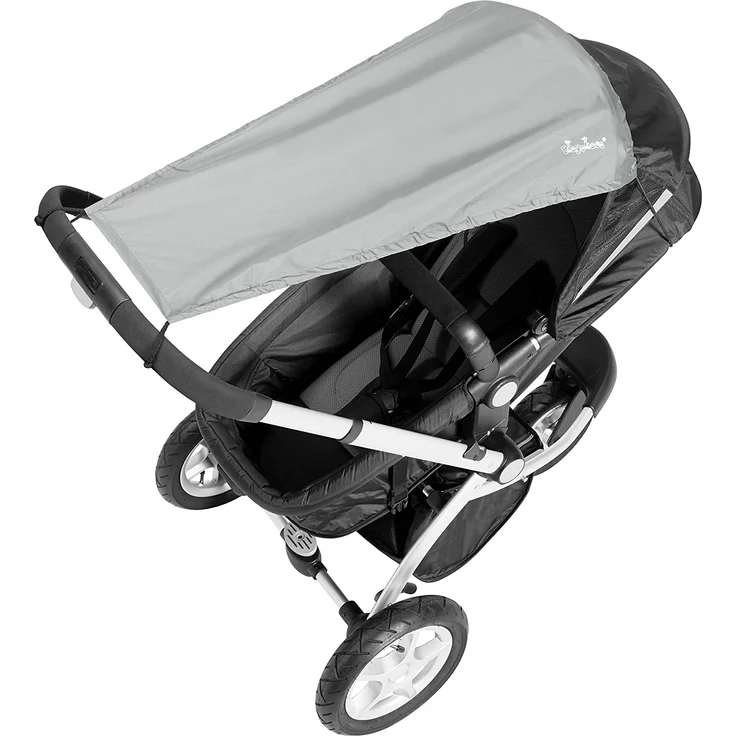Playshoes Baby Sonnensegel für den Kinderwagen, grau, 75 x 55 cm – Bild 2