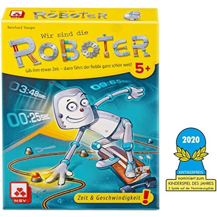 NSV - Wir sind die Roboter - auf Nominierungsliste zum Kinderspiel des Jahres 2020