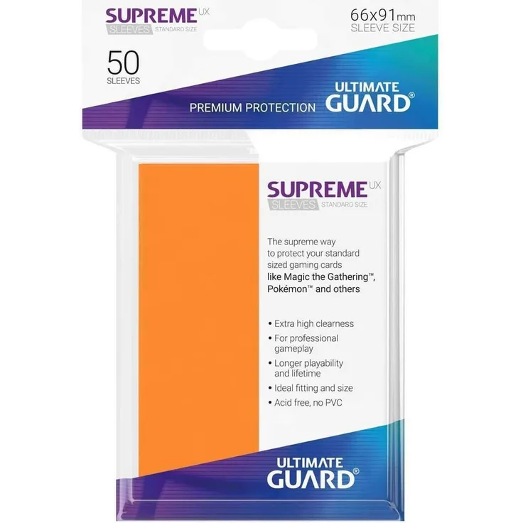 Ultimate Guard UGD010804 Supreme UX Sleeves, Orange, Standardgröße - Preisvergleich