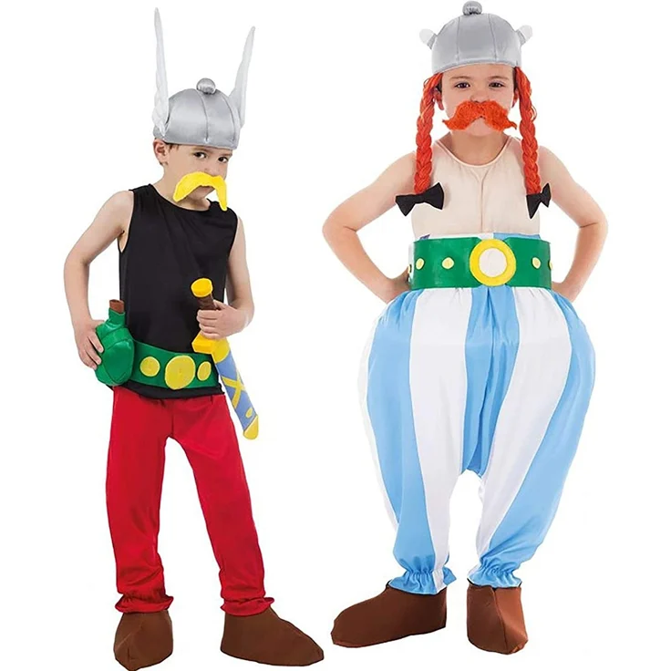 Chaks Kostüm – Lizenz Asterix 9-teilig, Boys CS805301/128, 128 cm – Bild 3