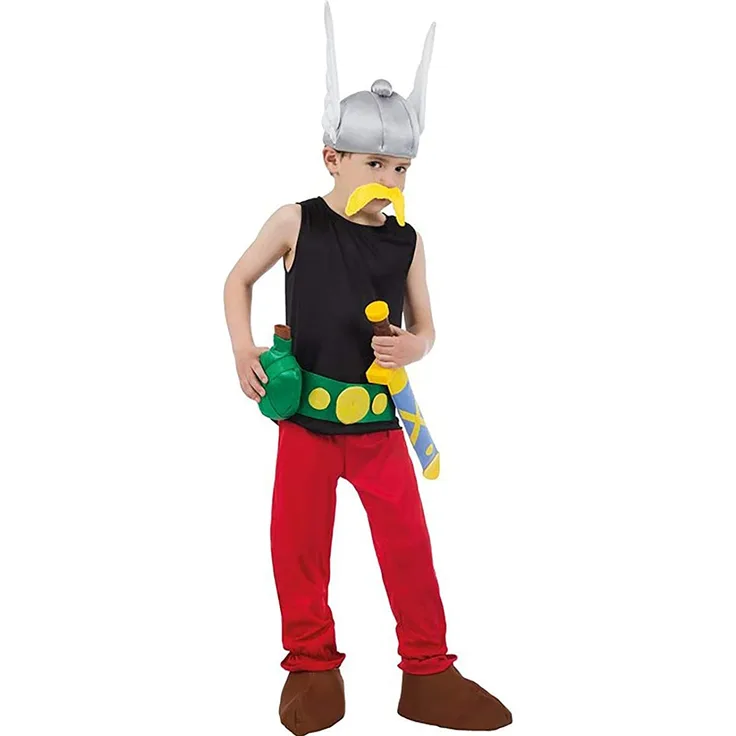 Chaks Kostüm – Lizenz Asterix 9-teilig, Boys CS805301/128, 128 cm