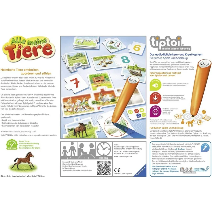 Ravensburger tiptoi® Spiel Alle meine Tiere – Bild 2