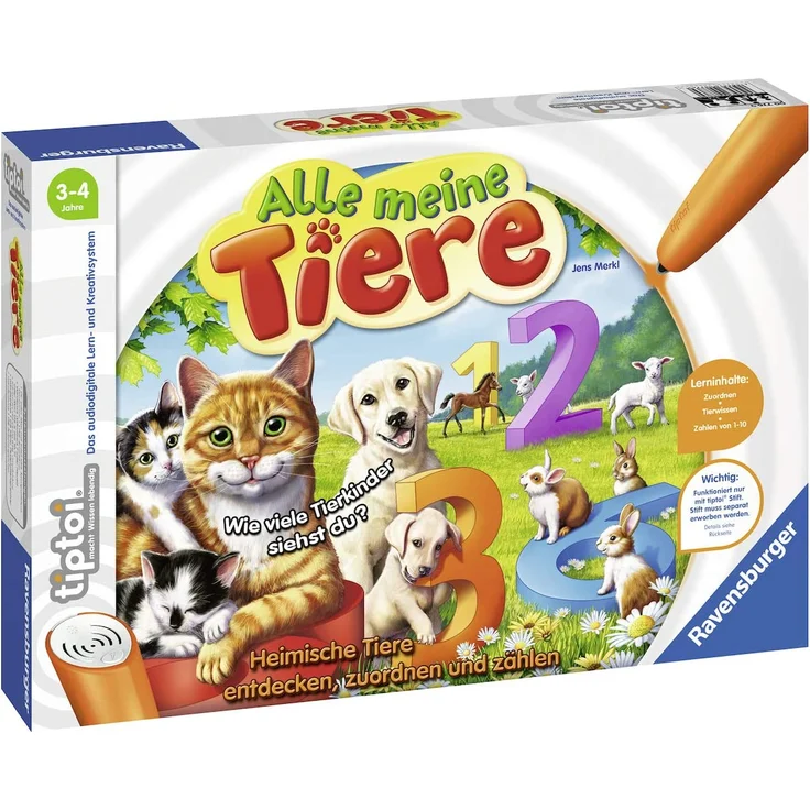 Ravensburger tiptoi® Spiel Alle meine Tiere – Bild 1