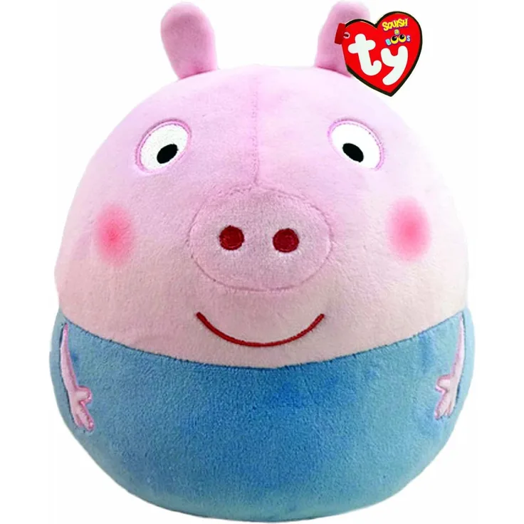 Peppa Wutz Pig George Squish-a-boo Kinder Stoff-Tier Kuschel-Kissen 20cm - Preisvergleich