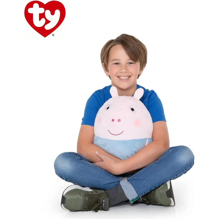 Peppa Wutz Pig George Squish-a-boo Kinder Stoff-Tier Kuschel-Kissen 20cm - Preisvergleich – Bild 2