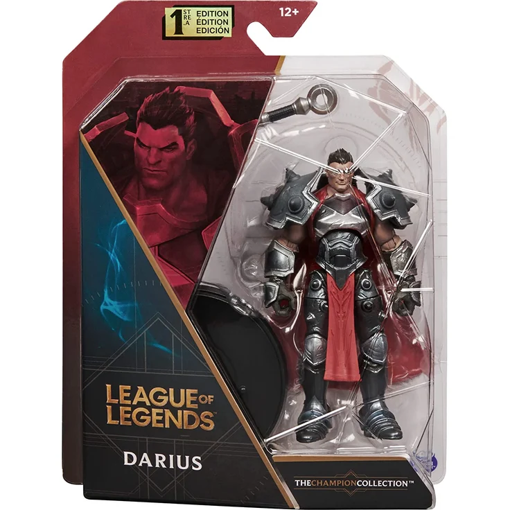 Spin Master League of Legends - 10cm Darius Actionfigur mit Axt und Ausstellungssockel – Bild 6