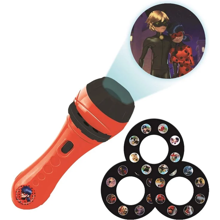 Lexibook Tales of Ladybug & Cat Noir, Miraculous, Taschenlampe und Projektor mit 3 Scheiben, 24 Bilder, erstellen Sie Ihre eigenen Geschichten, LTC050MI – Bild 2