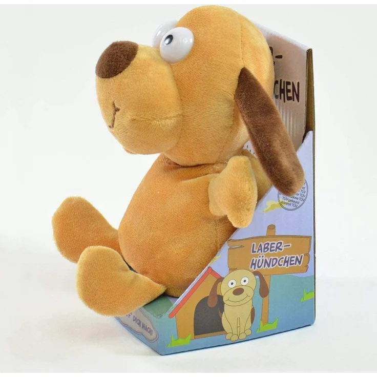 Kögler 75570 - Laber Hund Bruno, Labertier mit Aufnahme- und Wiedergabefunktion, plappert alles witzig nach und bewegt sich, ca. 18 cm groß, ideal als Geschenk für Jungen und Mädchen – Bild 4