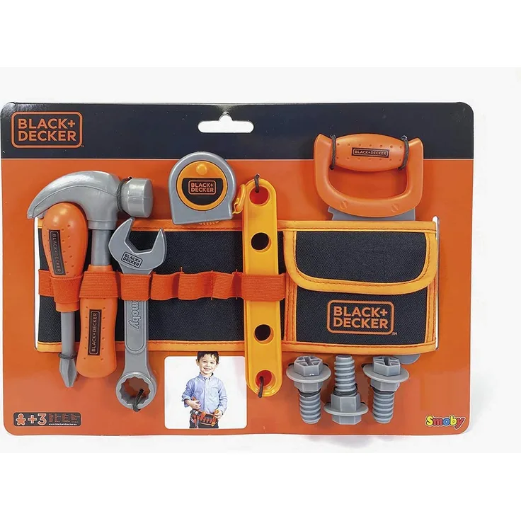 Smoby 7600360192 Black+Decker Werkzeuggürtel