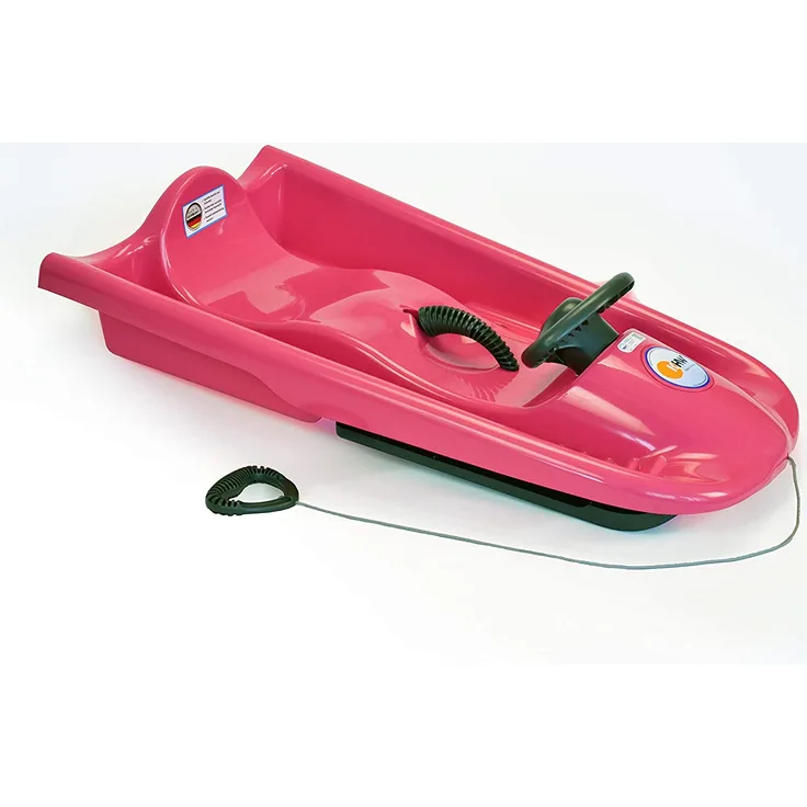 KHW 'Snow Flyer' Schlitten, pink, 100 x 16 x 52 cm, mit Metallbremshebel - Preisvergleich