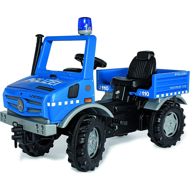 Rolly Toys 038251 rollyUnimog Polizei Edition 2020 (Kinderunimog, Tretfahrzeug) - inkl. RollyFlashlight, Sitz verstellbar, Flüsterlaufreifen – Bild 2