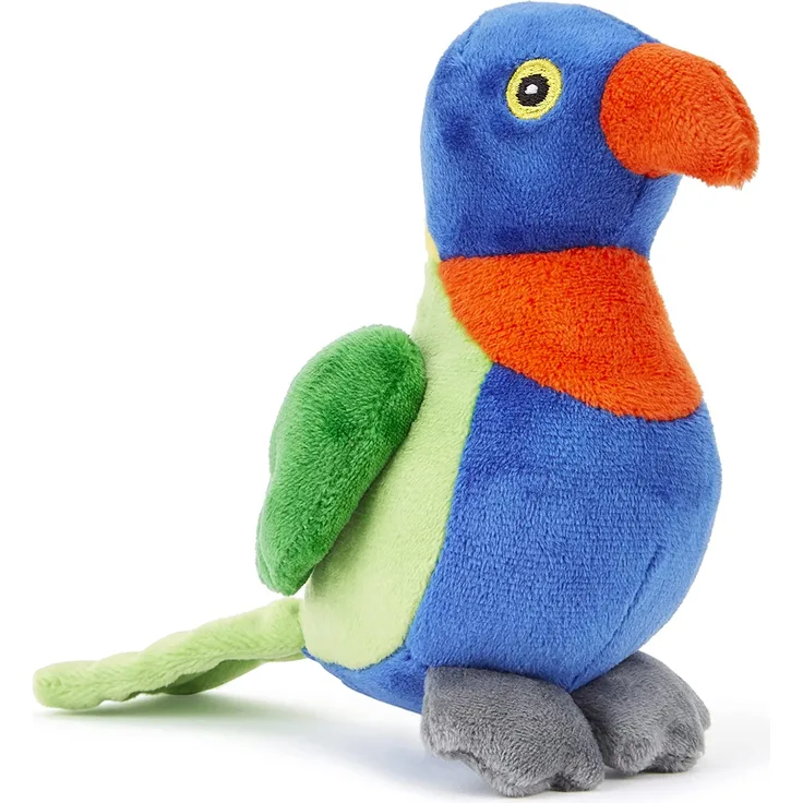 Zappi Co Weich gefülltes Kuscheltier für Kinder Regenbogen Lorikeet Plüschtier (12-15 cm) Safari-Tiere Kollektion Plüschteddy Neugeborenes erstes Kind