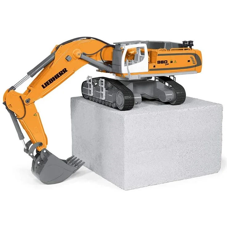 siku 6740, Liebherr R980 SME Raupenbagger, Ferngesteuert, 1:32, Inkl. Funkfernsteuerung, Metall/Kunststoff, Batteriebetrieben, Viele Funktionen, Gelb – Bild 2