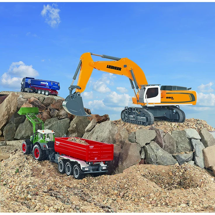 siku 6740, Liebherr R980 SME Raupenbagger, Ferngesteuert, 1:32, Inkl. Funkfernsteuerung, Metall/Kunststoff, Batteriebetrieben, Viele Funktionen, Gelb – Bild 9