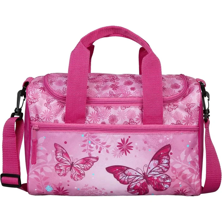 Mädchen Schulranzen 1. Klasse Tornister BUTTERFLY SCHMETTERLINGE 10-teiliges Set mit Sporttasche und Schultüte 85cm – Bild 6