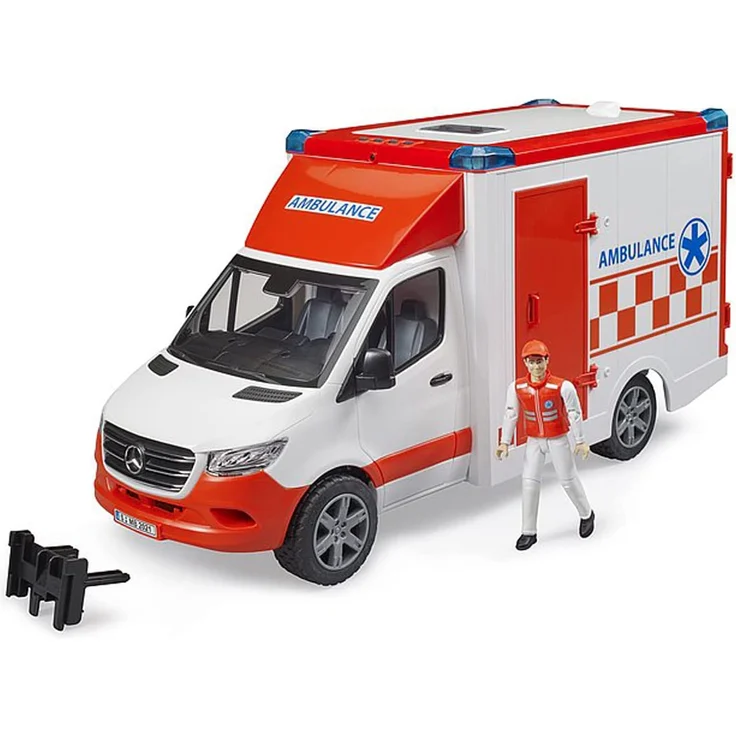 Bruder - MB Sprinter Ambulanz mit Fahrer und L+S Modul – Bild 1