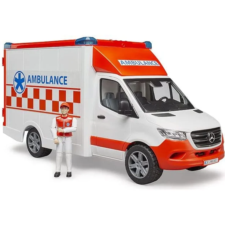Bruder - MB Sprinter Ambulanz mit Fahrer und L+S Modul – Bild 6