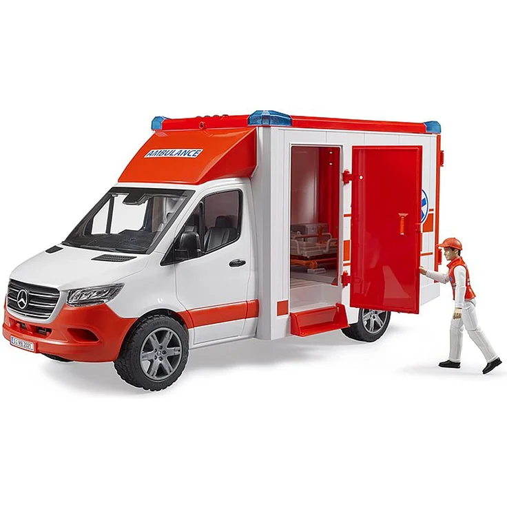Bruder - MB Sprinter Ambulanz mit Fahrer und L+S Modul – Bild 5