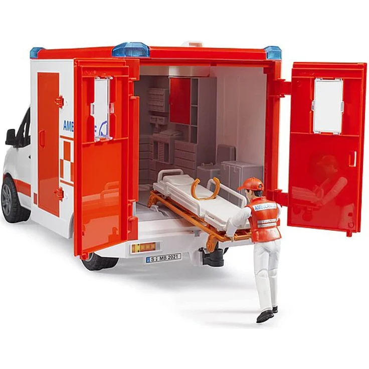 Bruder - MB Sprinter Ambulanz mit Fahrer und L+S Modul – Bild 3