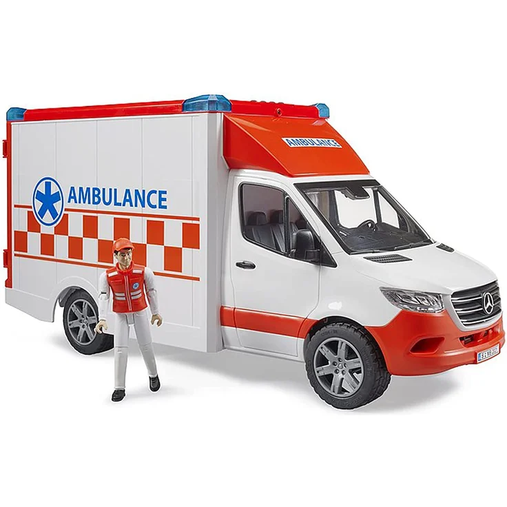Bruder - MB Sprinter Ambulanz mit Fahrer und L+S Modul – Bild 2