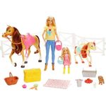 Barbie GLL70 - Reitspaß Spielset mit Barbie (blond), Chelsea, Pferd und Pony, Puppen Spielzeug ab 3 Jahren, Abweichungen in Verpackung vorbehalten - Preisvergleich