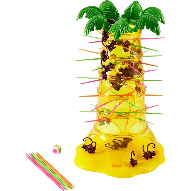 Mattel Games 52563 - S.O.S. Affenalarm Kinderspiel geeignet für 2 - 4 Spieler, Kinderspiele ab 5 Jahren – Bild 2