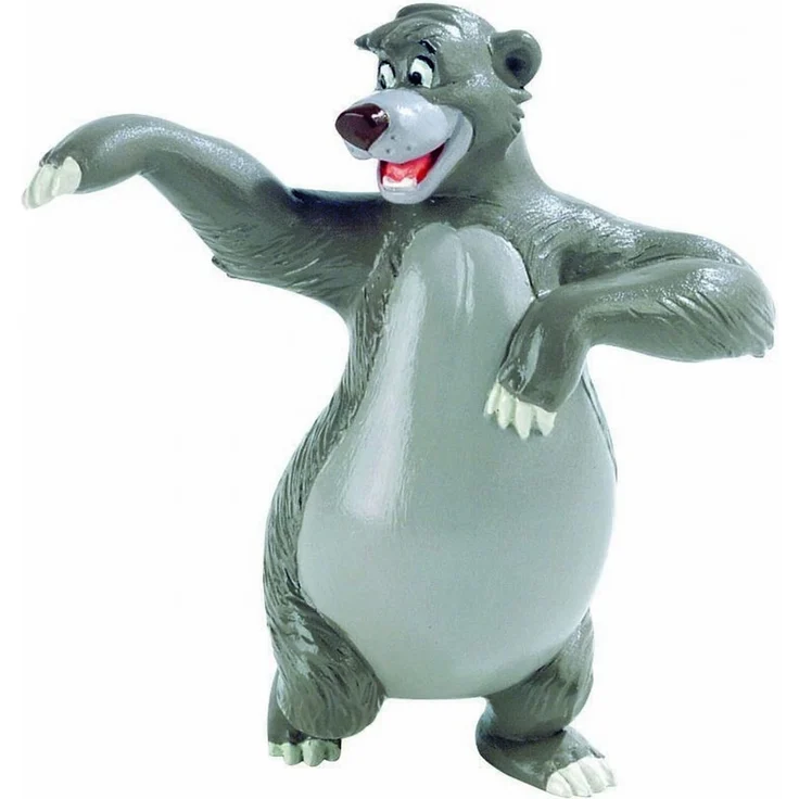 Bullyland 12381 - Spielfigur, Walt Disney Dschungelbuch, Balu, ca. 8 cm groß, liebevoll handbemalte Figur, PVC-frei, tolles Geschenk für Jungen und Mädchen zum fantasievollen Spielen – Bild 1