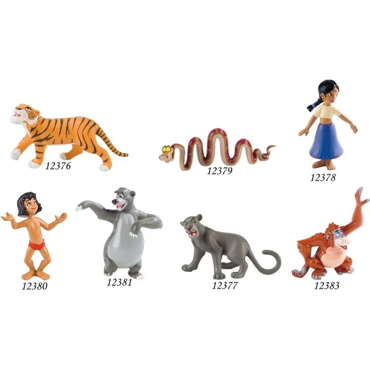 Bullyland 12381 - Spielfigur, Walt Disney Dschungelbuch, Balu, ca. 8 cm groß, liebevoll handbemalte Figur, PVC-frei, tolles Geschenk für Jungen und Mädchen zum fantasievollen Spielen – Bild 2
