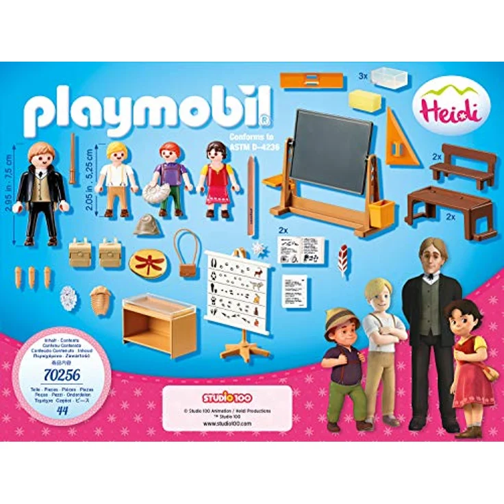 Playmobil 70256 - Heidi - Schulunterricht im Dörfli – Bild 3