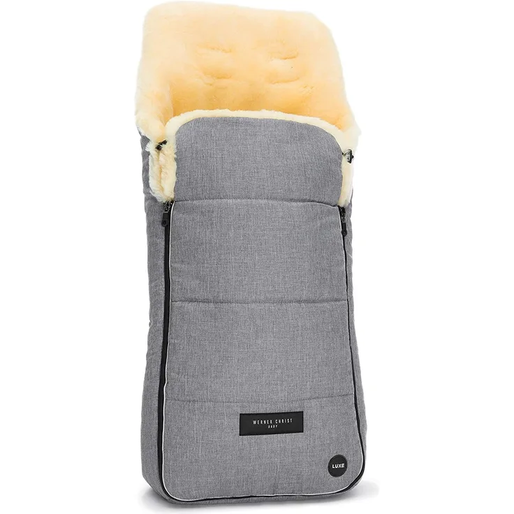 Christ Kinderwagen Lammfellfußsack Arosa Luxe grigio