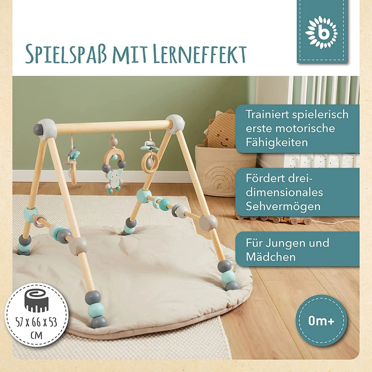 bieco Holz Gym Elefant, höhenverstellbar – Bild 2