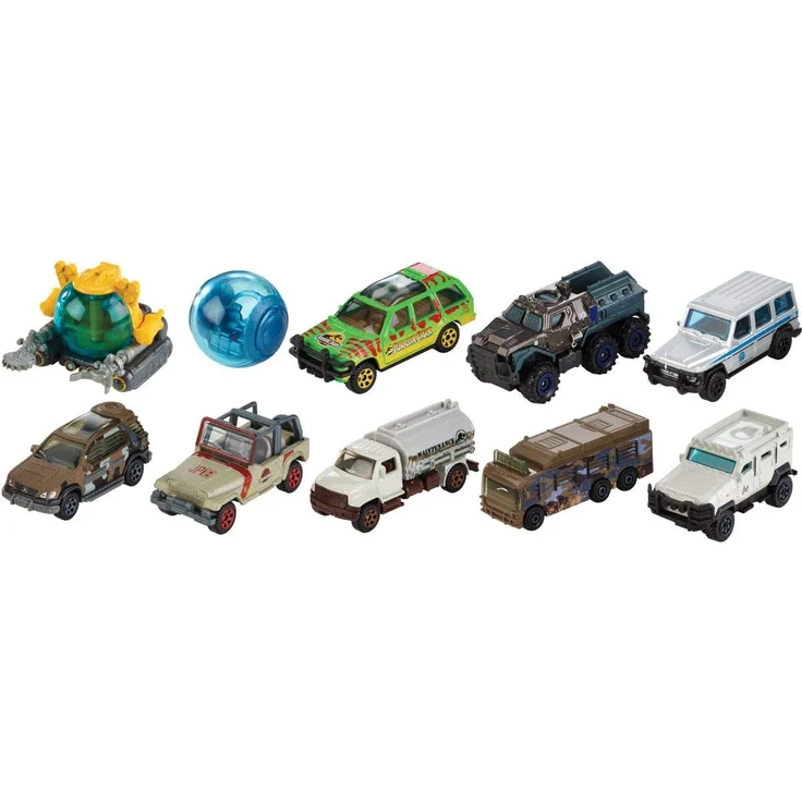 Matchbox FMW90 - Jurassic World Die-Cast Spielzeugauto, sortiert – Bild 1