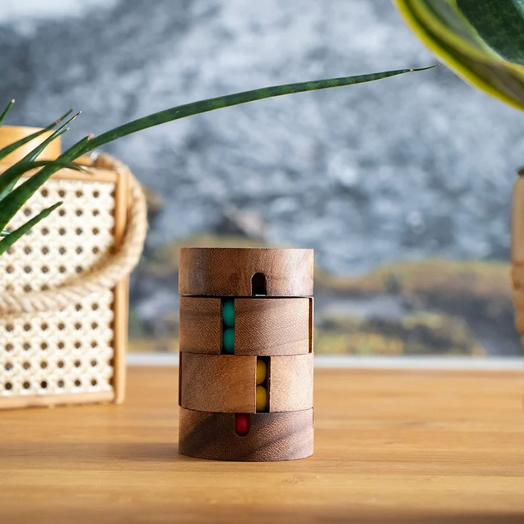 Revolve - Zauberwürfel - Dreh-Puzzle - Kugelpuzzle - Geduldspiel aus Holz – Bild 3