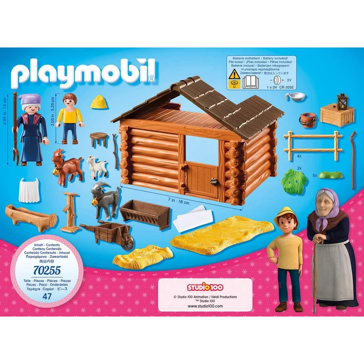 Playmobil 70255 - Heidi - Peters Ziegenstall – Bild 3