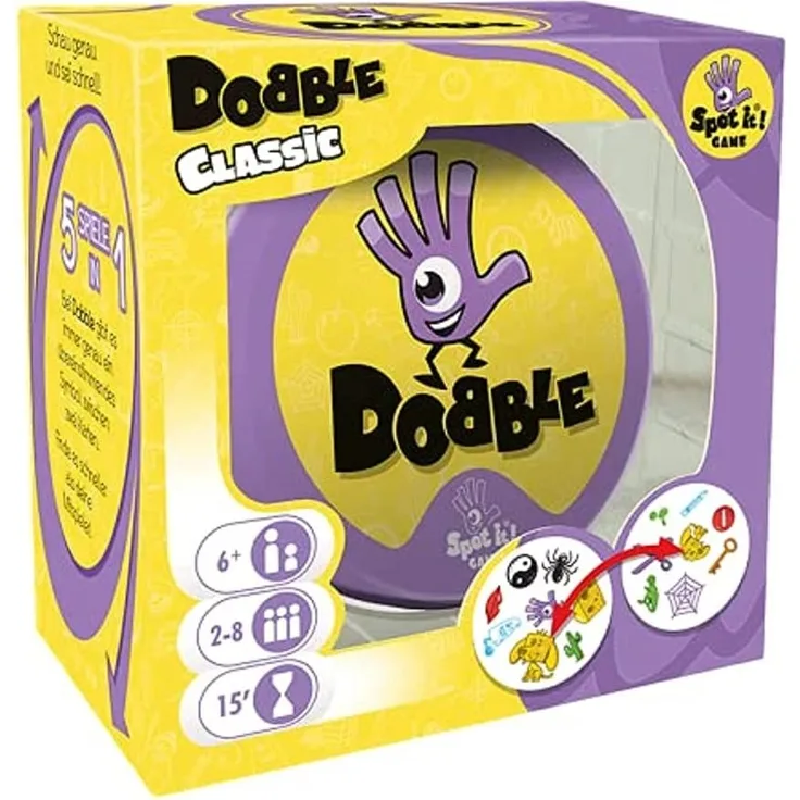 Asmodee Dobble, Familienspiel, Reaktionsspiel, Deutsch