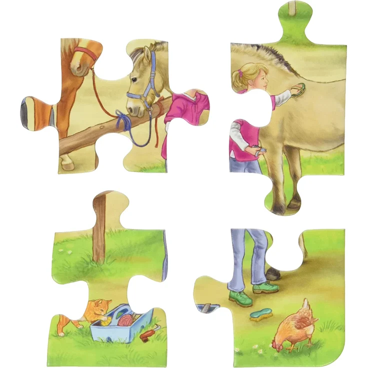Ravensburger Rahmenpuzzle 40 Teile Auf dem Pferdehof – Bild 3