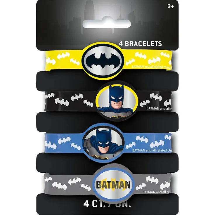 Haza Original armbänder Batmanblau/schwarz/silber/gelb 4 Stück