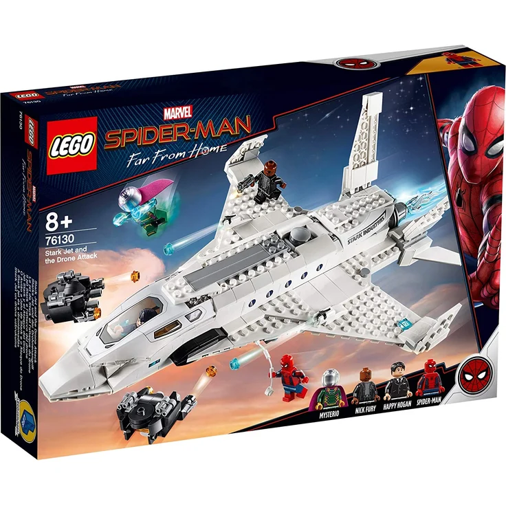 LEGO Marvel Spider-Man 76130 - Far From Home Stark-Jet und der Drohnenangriff, Bauset – Bild 9