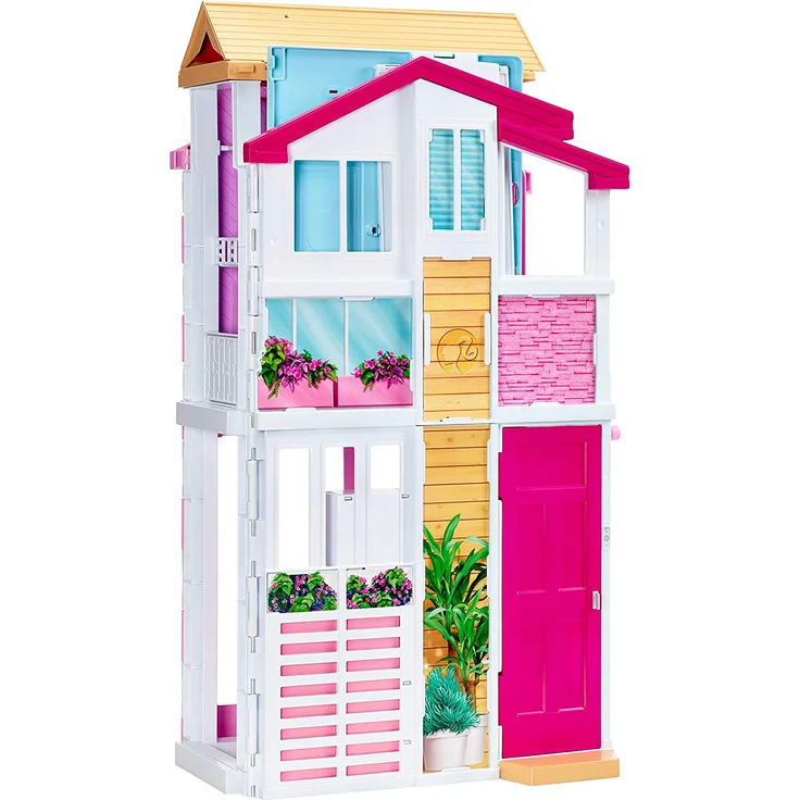 Barbie DLY32 '3 Etagen Stadthaus', Haus mit 4 Zimmer, ca. 75 cm hoch, ab 3 Jahren – Bild 4