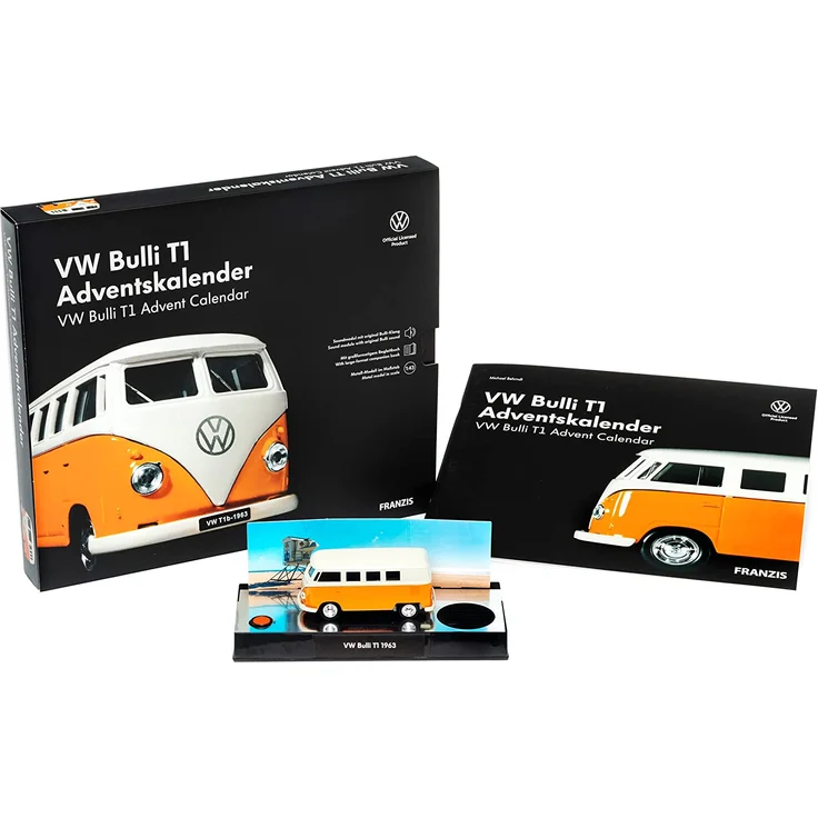 Adventskalender VW Bulli T1 orange, Bausatz in 1:43 | Franzis – Bild 3