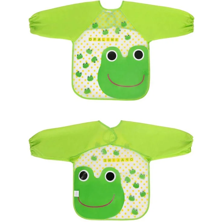 Vicloon Baby Lätzchen mit Lange Ärmeln, 4 Set Kinder Lätzchen Wasserdicht Ärmellätzchen ärmel lätzchen Unisex Lätzchen Set für Essen Kunst Handwerk Malerei Bemalen Spielen – Bild 5