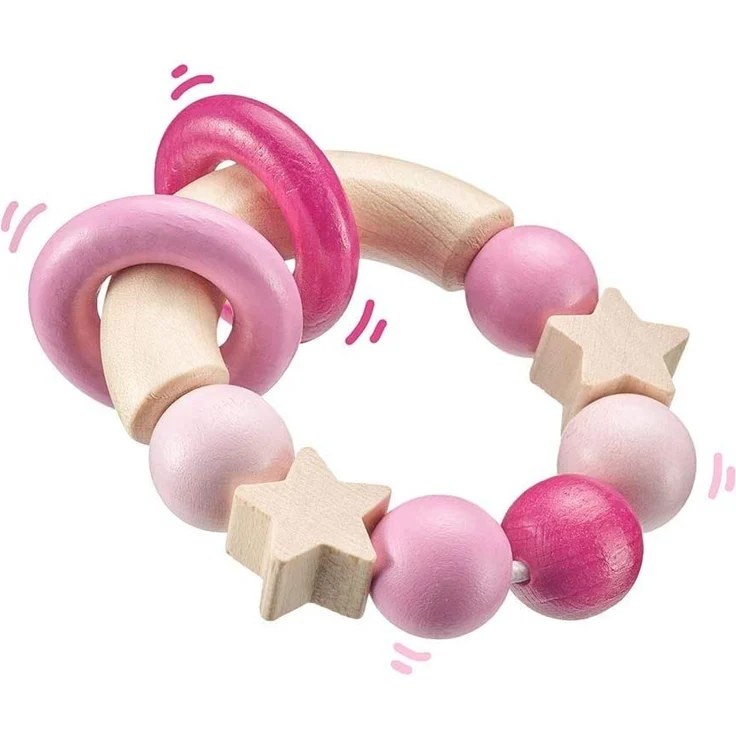 Selecta 64000 Glücksgriff, Greifling - bellybutton, rosa, 7,5 cm – Bild 3