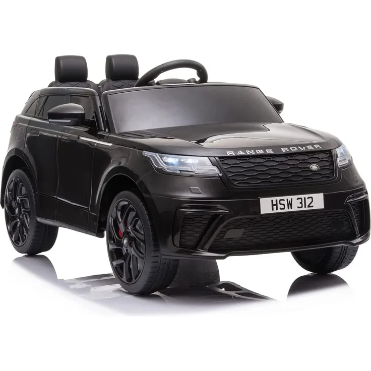Elektro Kinderauto "Range Rover Velar" - lizenziert - 12V7AH Akku,2 Motoren+ 2,4Ghz+Ledersitz+EVA Schwarz