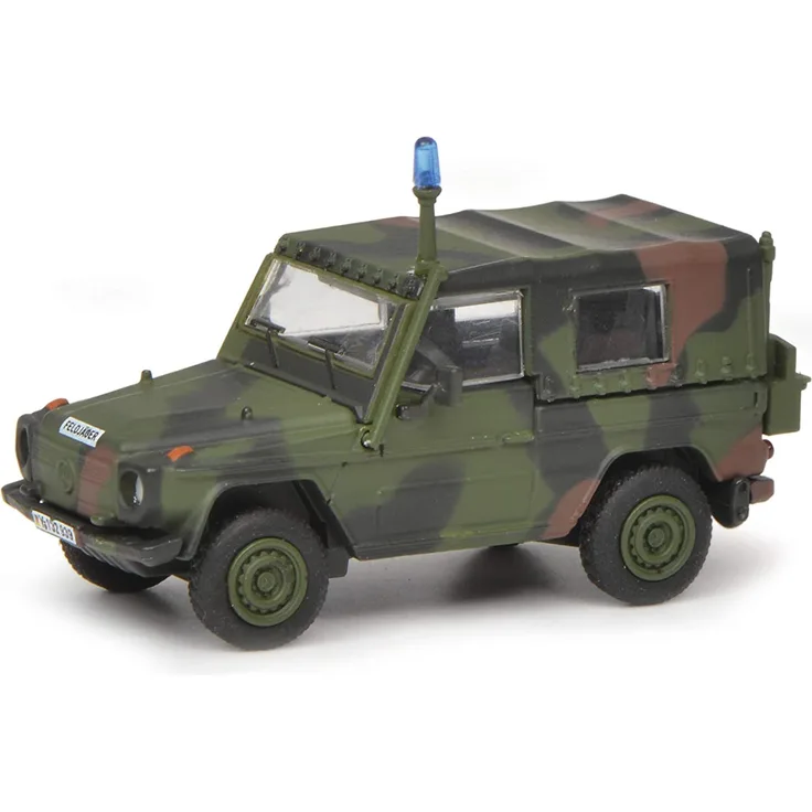 Schuco 452642800 Wolf G Feldjäger, Modellauto, Military, 1:87, Camouflage
