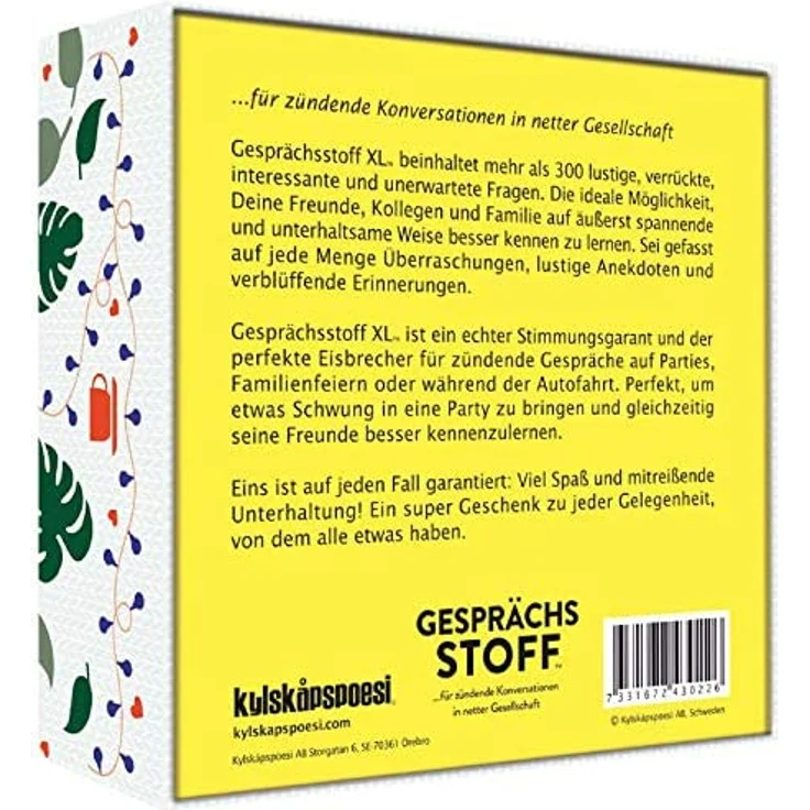 Kylskapspoesi 43022 - Gesprächsstoff XL - für zündende Konversationen in netter Gesellschaft – Bild 2