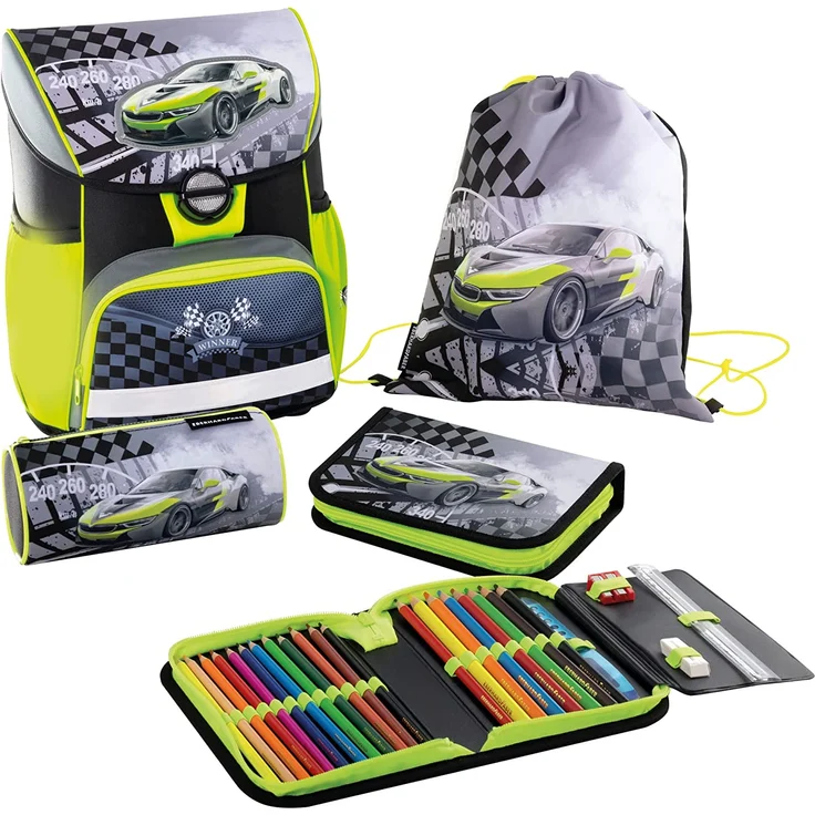 Eberhard Faber Schulranzenset EFAlino Race car – Bild 1