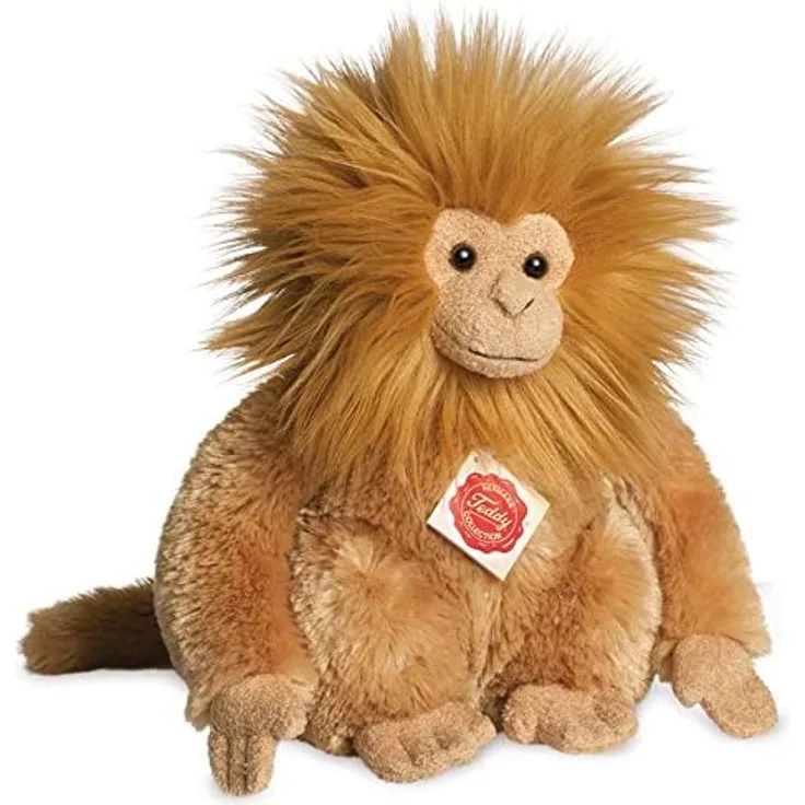 Teddy Hermann 929222 Äffchen sitzend Plüsch, 22 cm