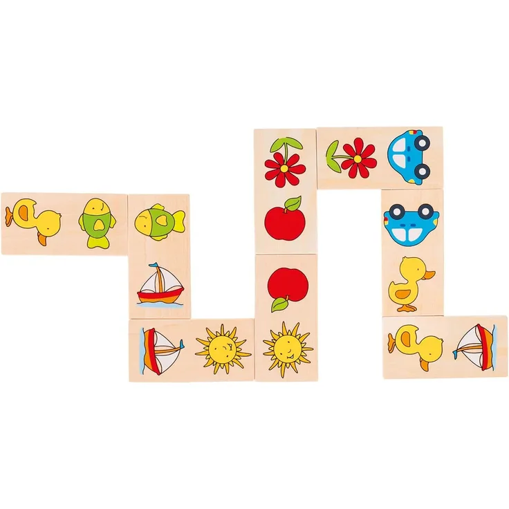 Goki - Dominiques Domino Susibelle - Legespiel für Kinder
